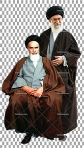 تصویر با کیفیت امام خمینی و خامنه ای